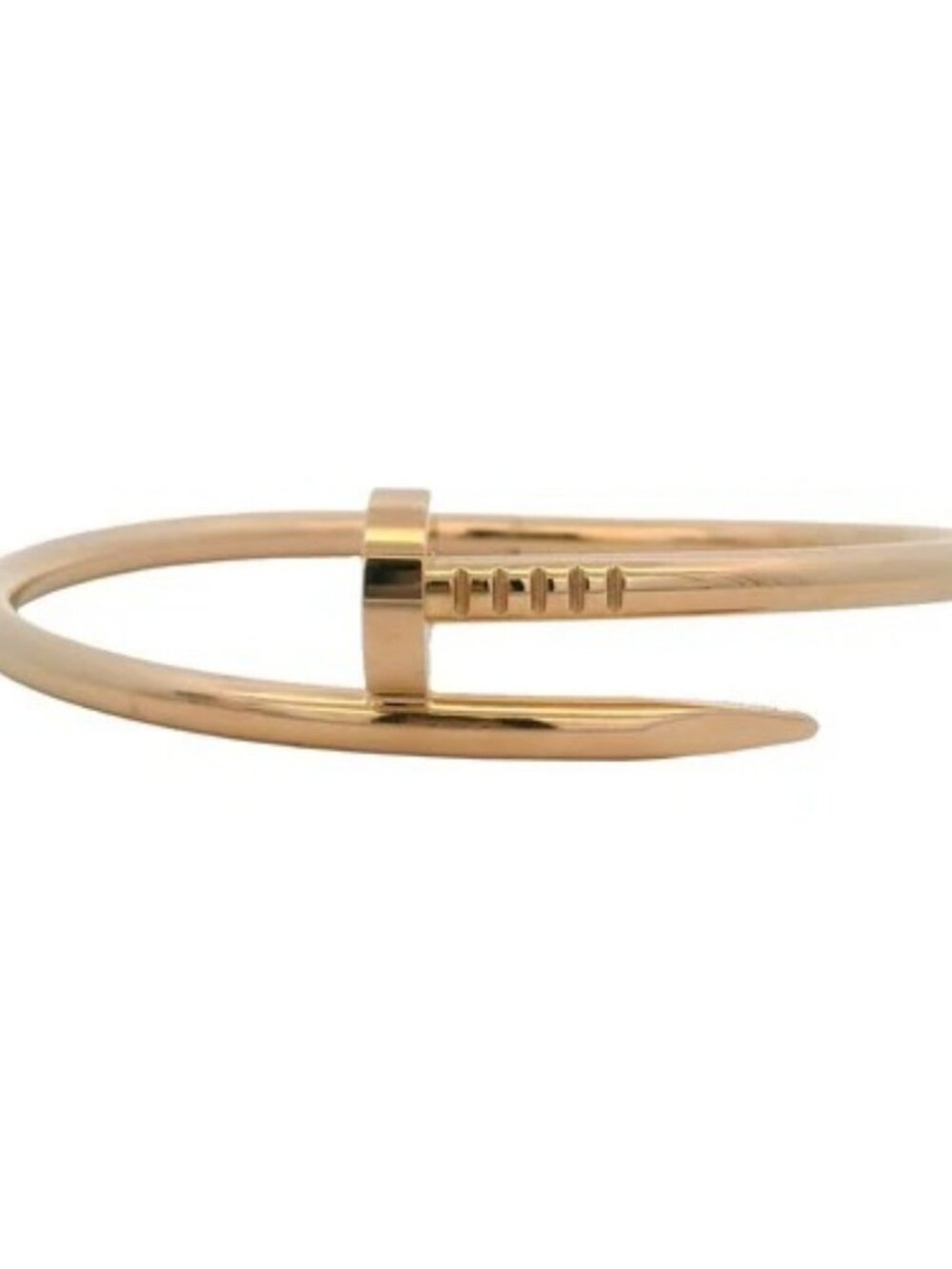 Authentic Cartier 18kt Rose Gold Classic Juste un Clou Nail 6.5" 17cm Bracelet